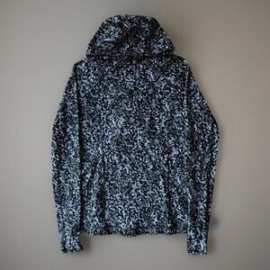 Lululemon Jacket 4 Black White 1/4 Zip Workout Athleisure Yoga Running Define